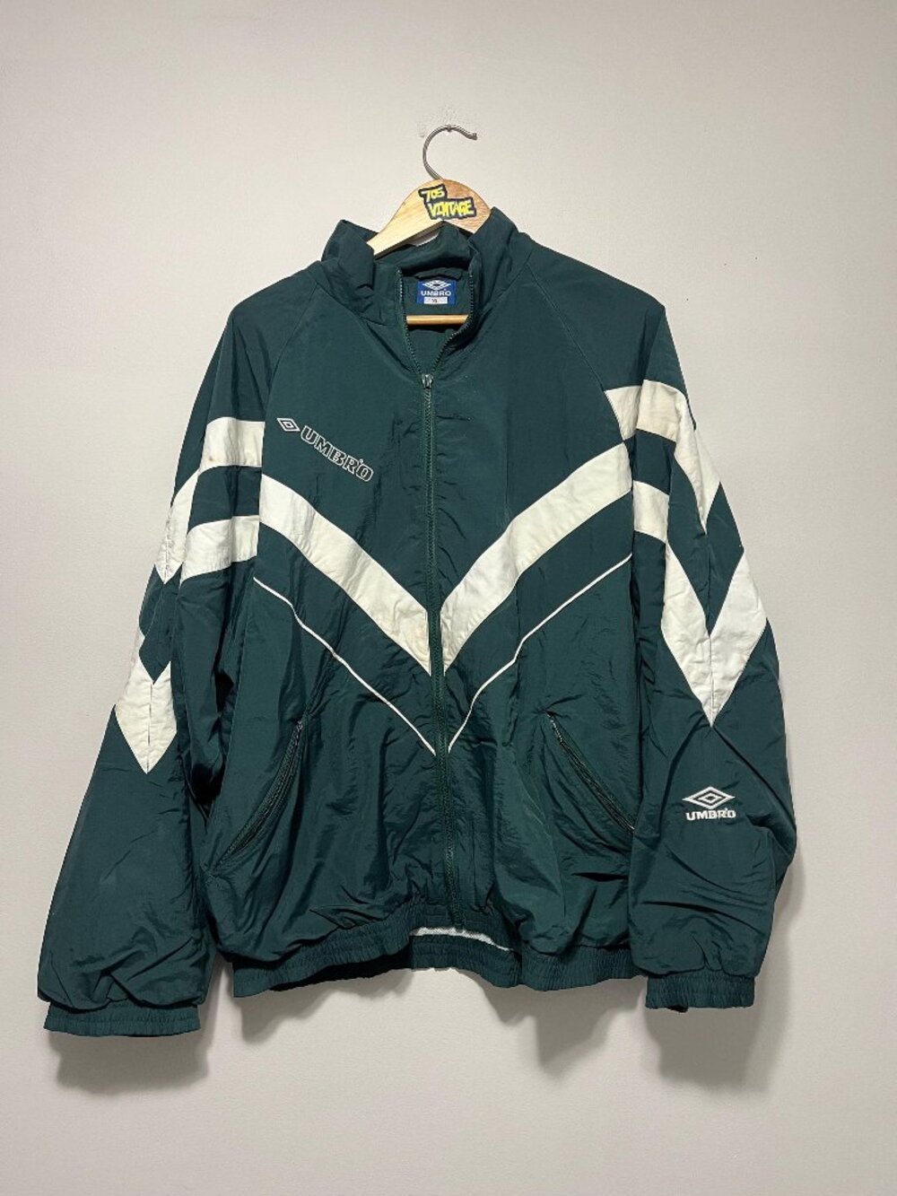 Vintage Umbro Green Windbreaker